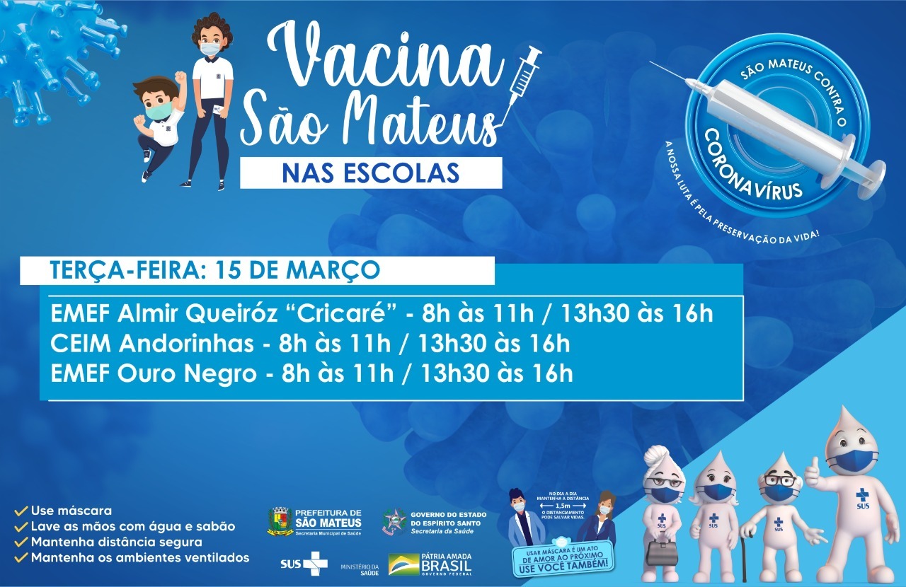 CERCA DE 600 CRIANÇAS FORAM VACINADAS CONTRA COVID EM SÃO MATEUS NA ÚLTIMA SEMANA