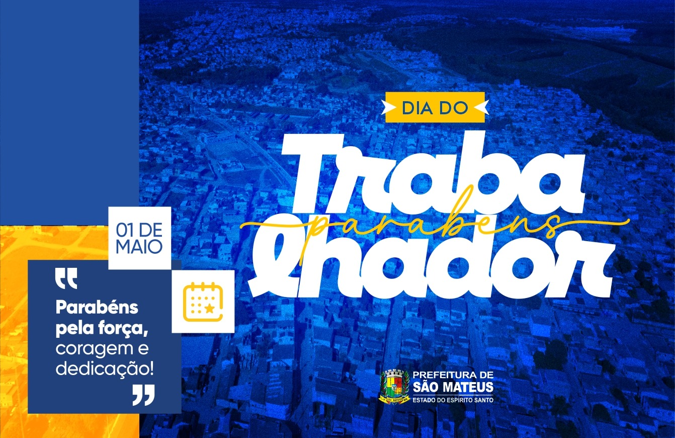 01 DE MAIO, DIA DO TRABALHADOR PARABÉNS!!!  