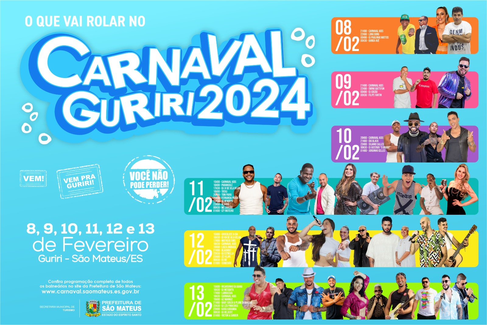 GURIRI 2024: FALTA APENAS UMA SEMANA PARA O MELHOR CARNAVAL DE TODOS OS TEMPOS