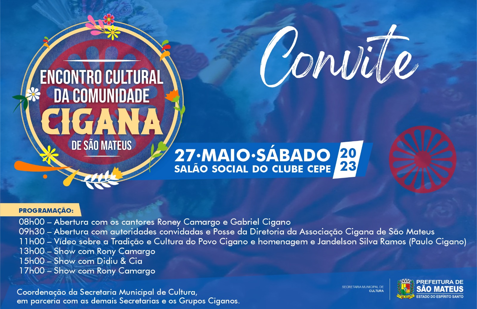 CONVITE – ENCONTRO CULTURAL DA COMUNIDADE CIGANA