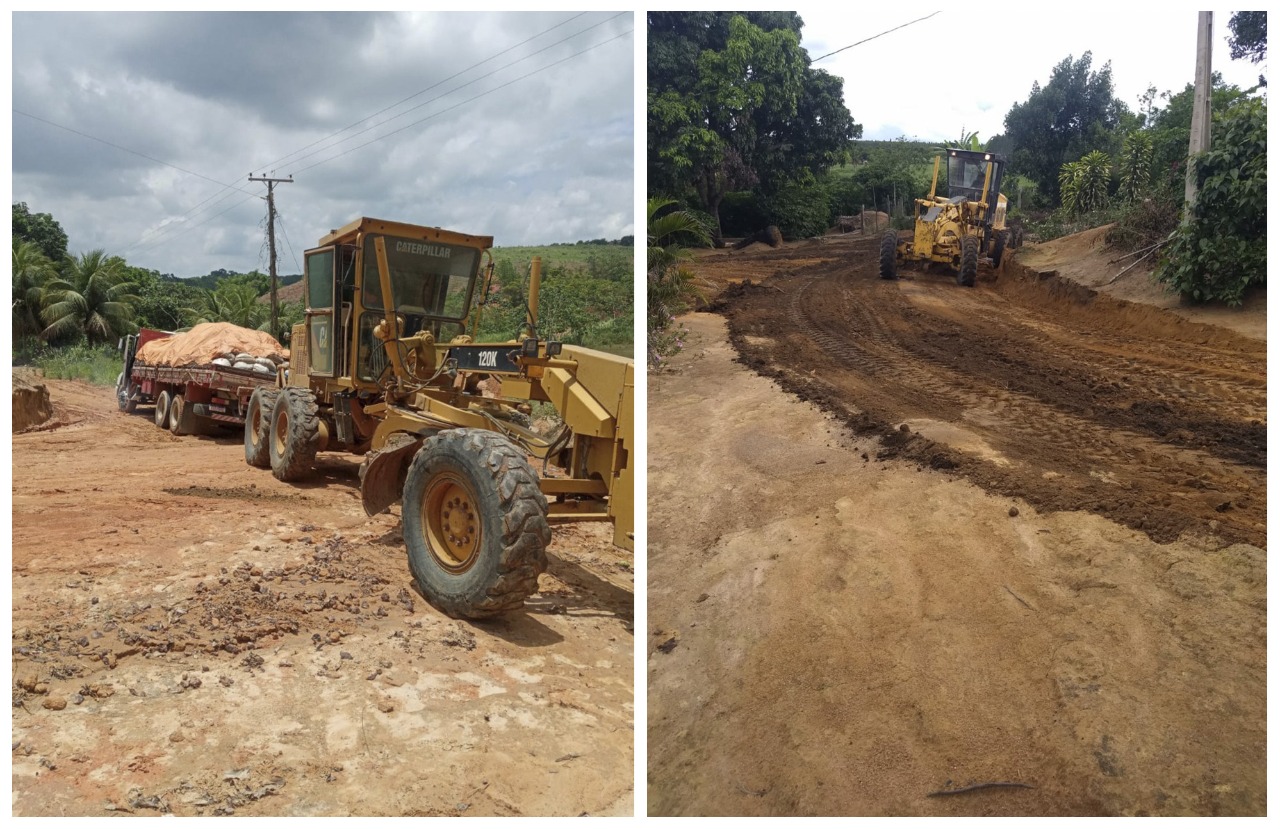 ZONA RURAL DE SÃO MATEUS RECEBE MELHORIAS NAS ESTRADAS