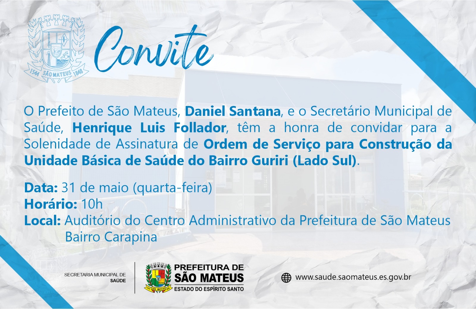 CONVITE - UBS GURIRI SUL