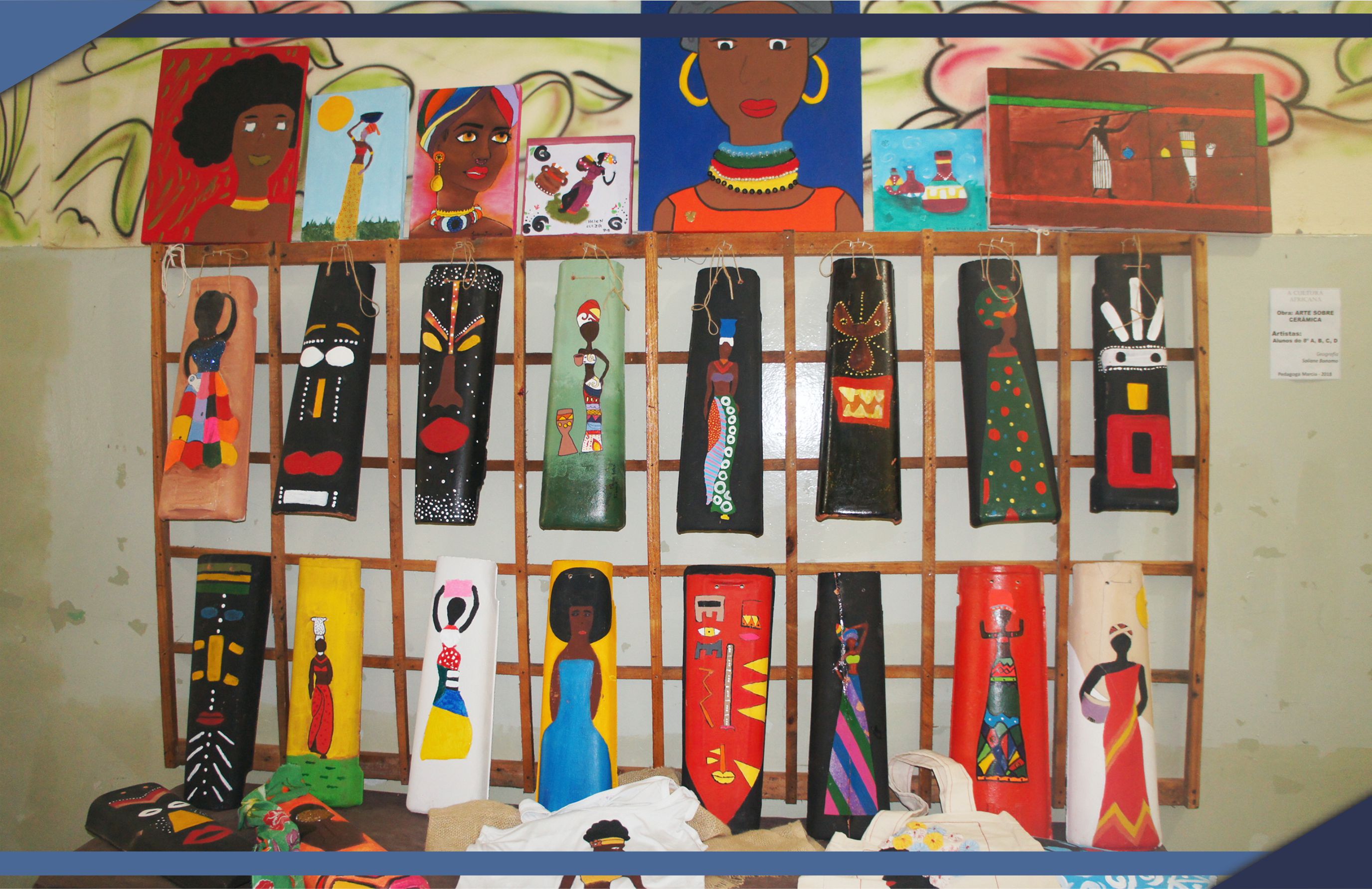 Escola Municipal traz releituras de obras de arte africanas para debater Consciência Negra
