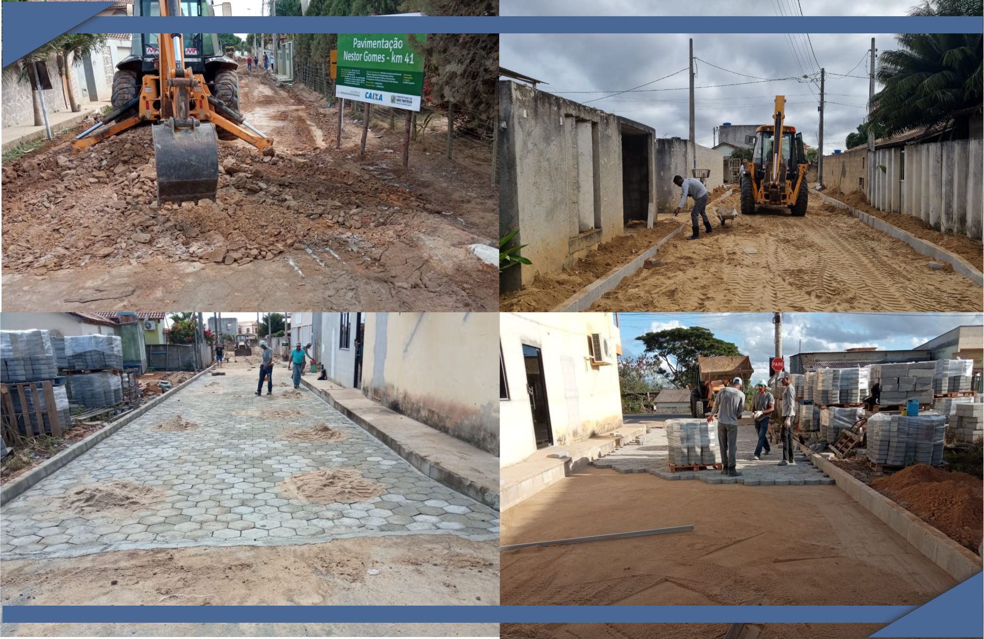 INFRAESTRUTURA NA ZONA RURAL: EMENDA PARLAMENTAR GARANTE PAVIMENTAÇÃO DE RUAS, COM CALÇADA CIDADÃ, EM NESTOR GOMES