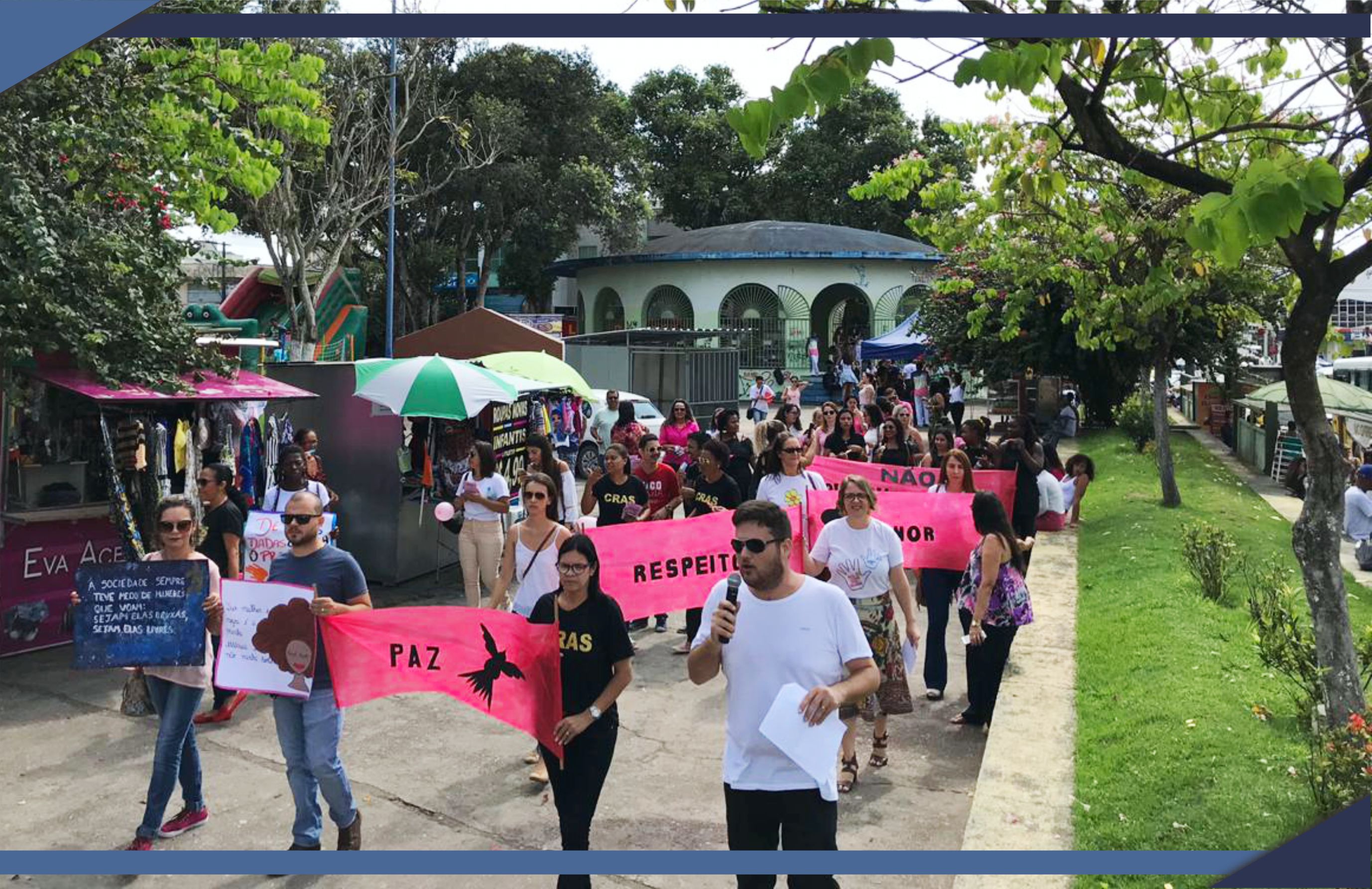 PMSM realiza passeata pelo Fim da Violência contra as Mulheres