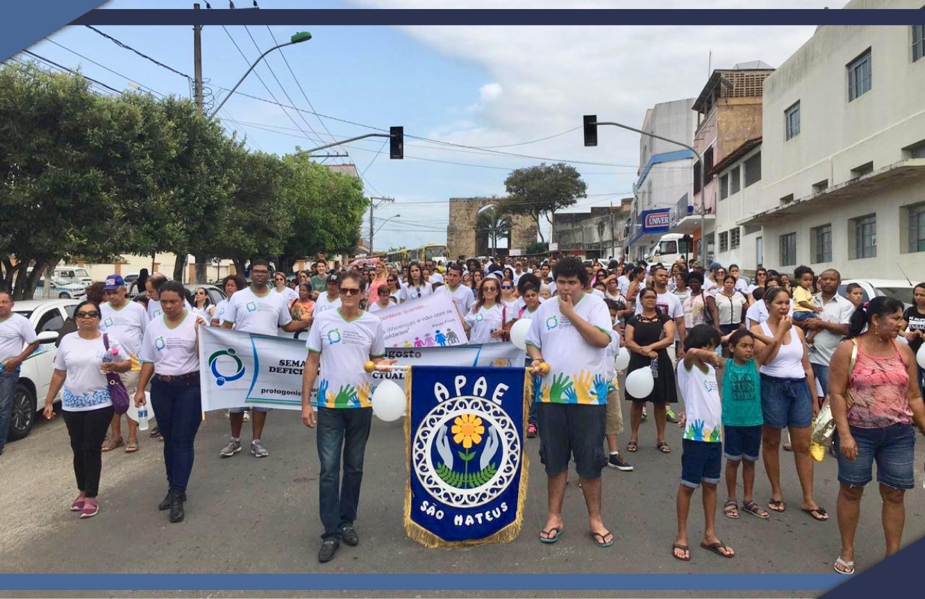 APAE DE SÃO MATEUS ABRE SEMANA NACIONAL COM CAMINHADA