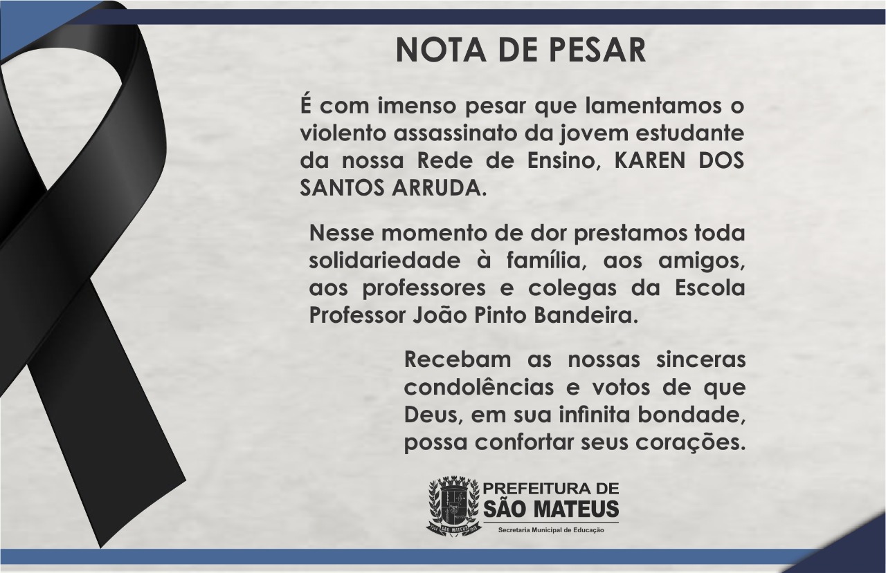 NOTA DE PESAR