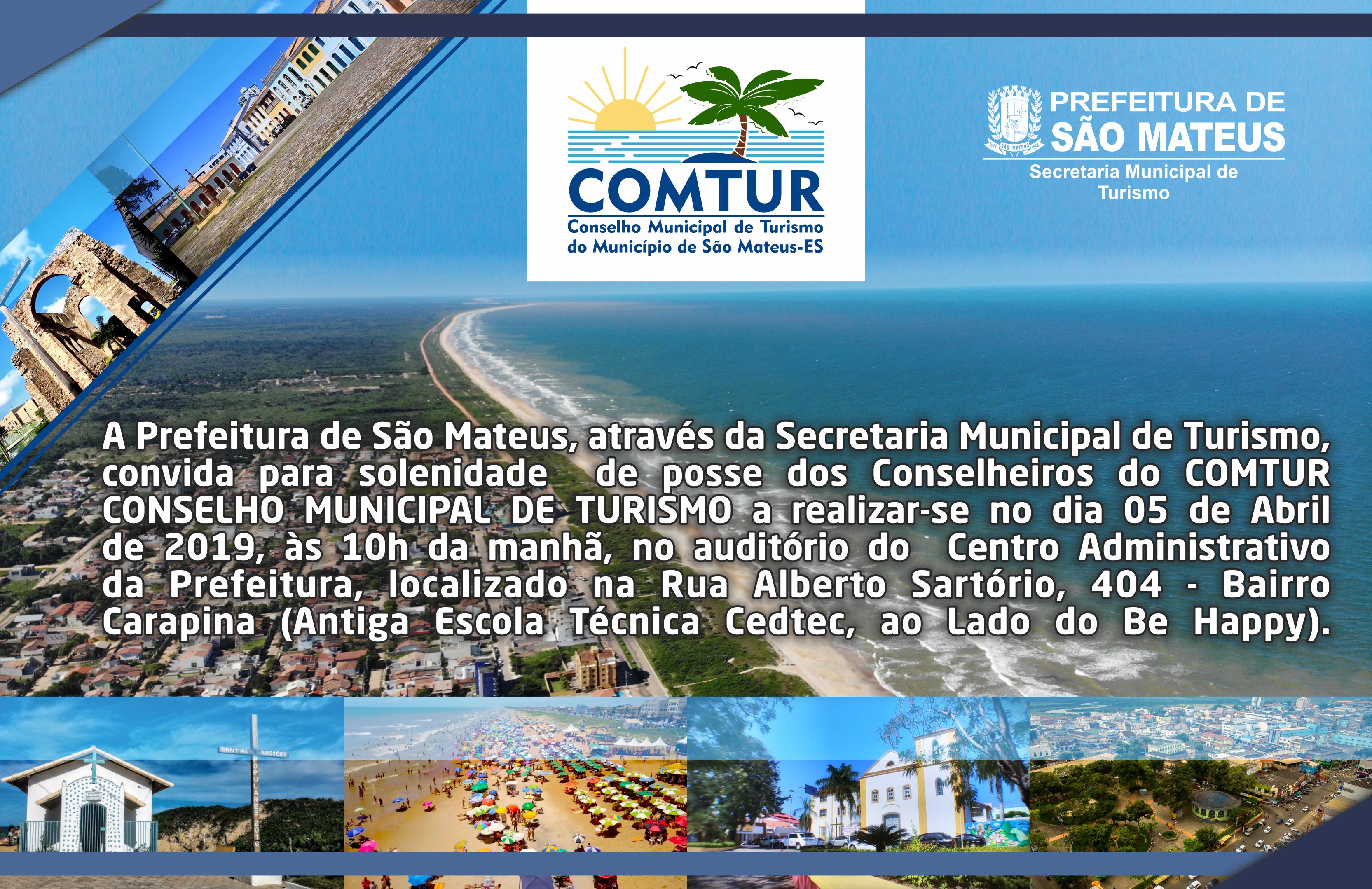 CONVITE - SOLENIDADE DE POSSE DOS CONSELHEIROS DO COMTUR