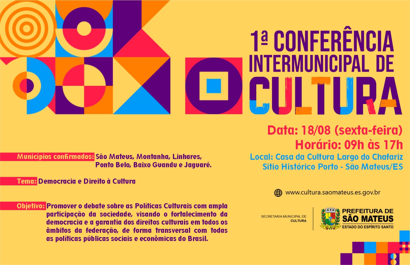 1ª CONFERÊNCIA INTERMUNICIPAL DE CULTURA