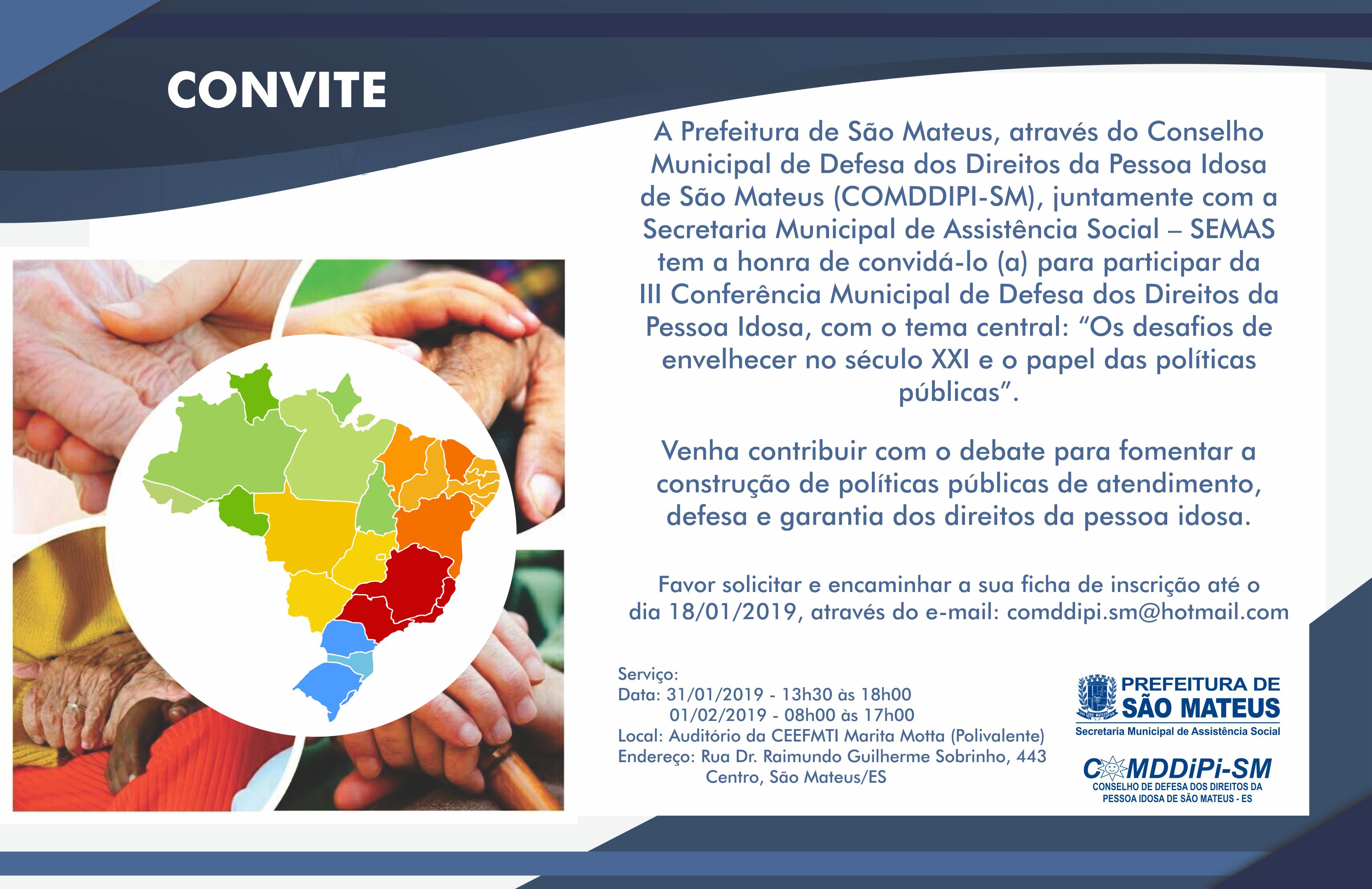 PMSM Realiza III Conferência Municipal de Defesa dos Direitos da Pessoa Idosa