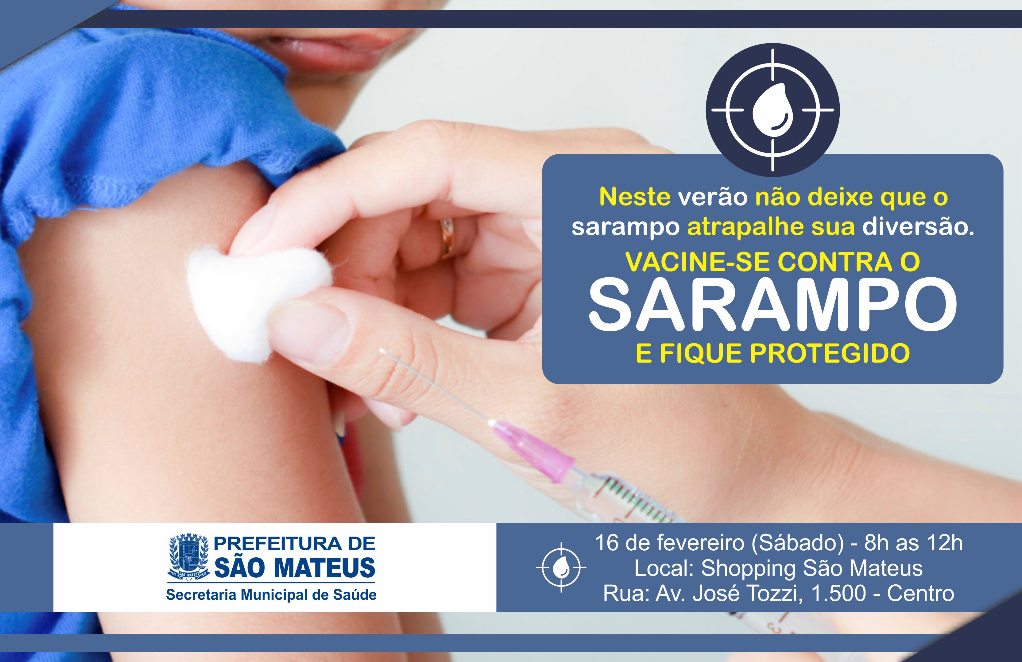 Prefeitura realiza vacinação contra sarampo no centro de São Mateus