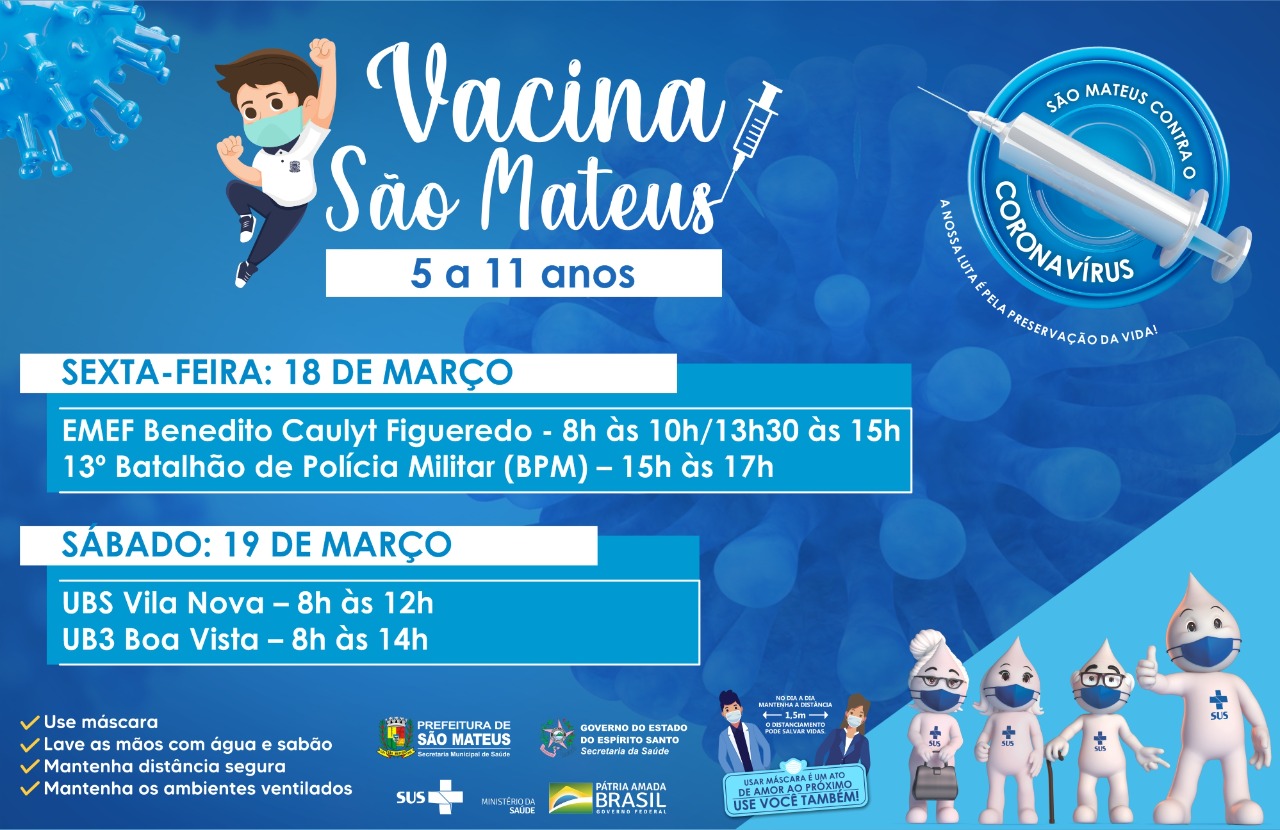 EQUIPES INTENSIFICAM VACINAÇÃO INFANTIL EM SÃO MATEUS