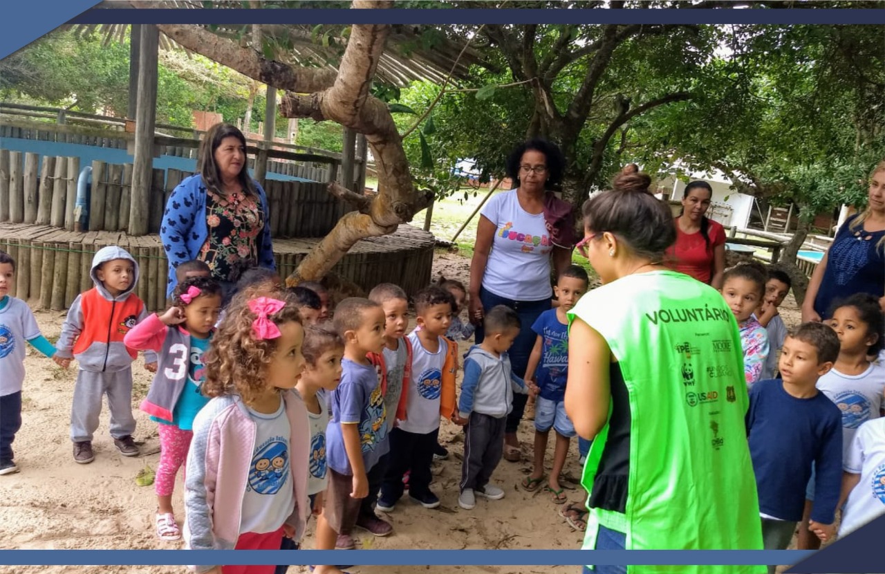 CRIANÇAS DO CEIM SANTO ANTÔNIO VISITAM PROJETO TAMAR