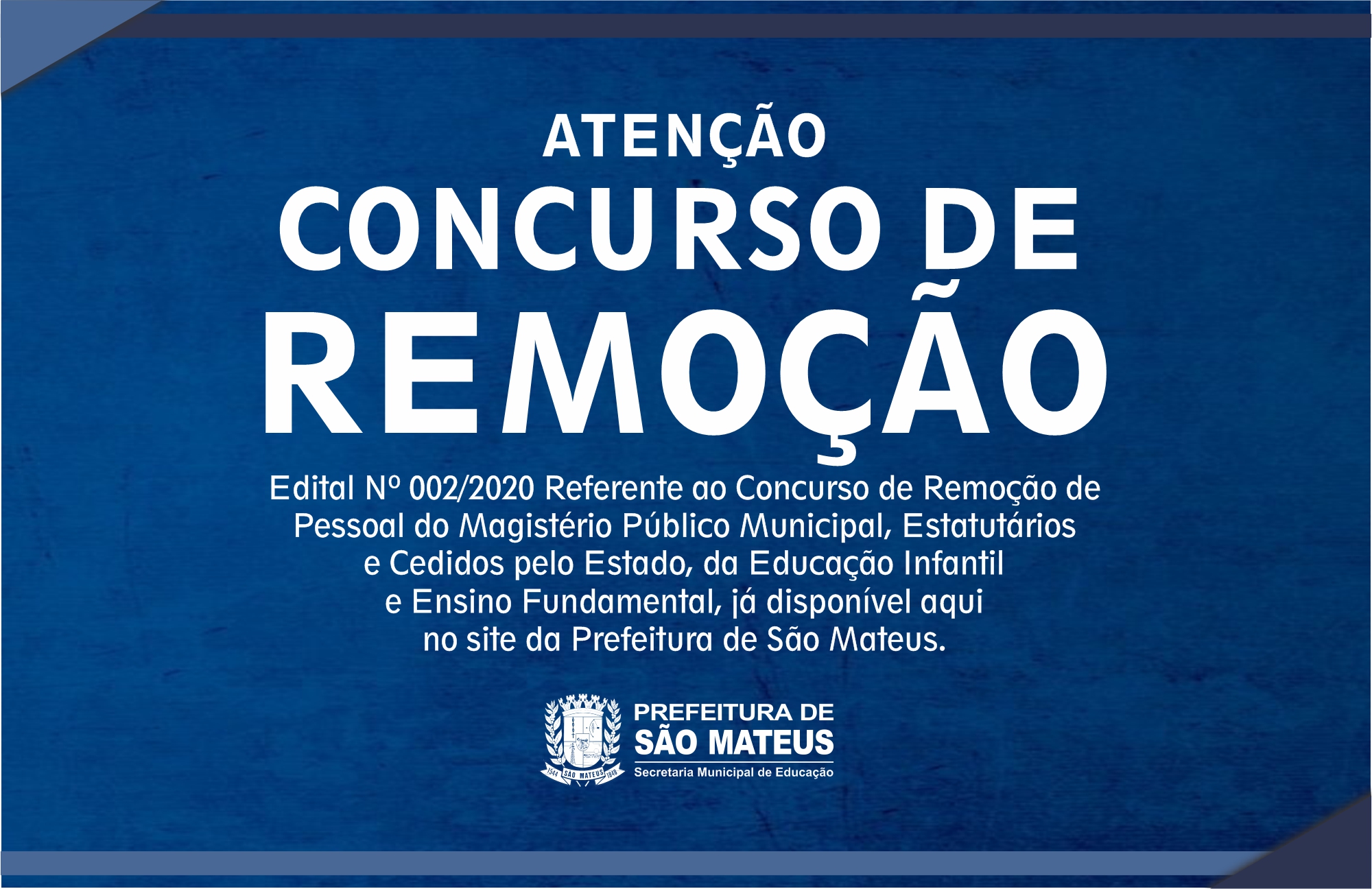 ATENÇÃO: CONCURSO DE REMOÇÃO