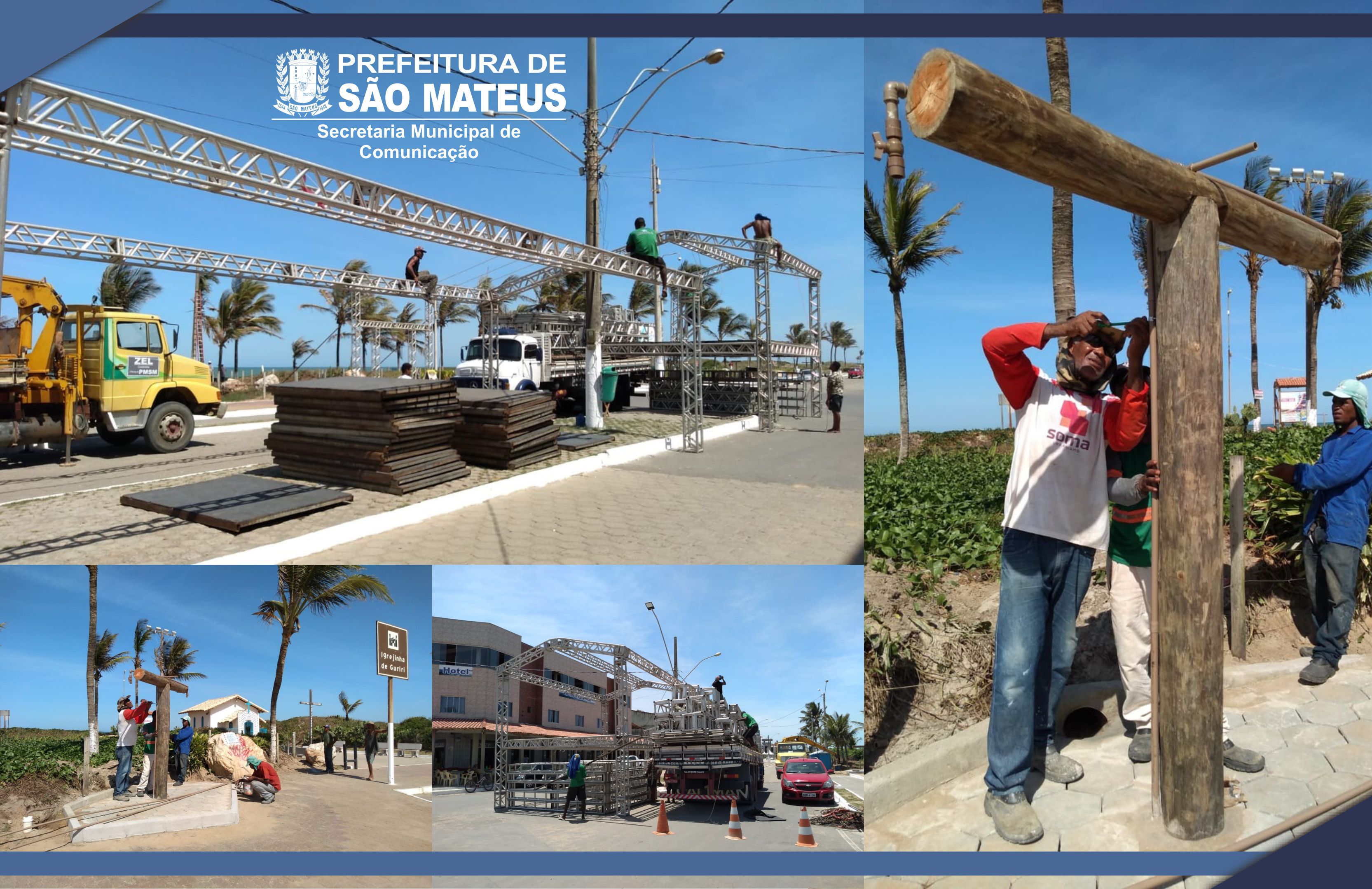 Prefeitura realiza preparativos para Carnaval Guriri 2019