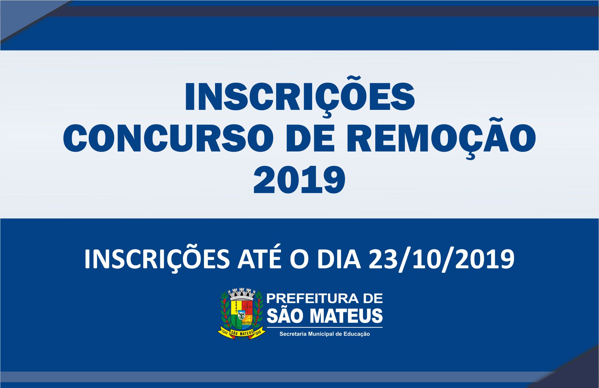 PREFEITURA ABRE INSCRIÇÕES PARA CONCURSO DE REMOÇÃO 2019