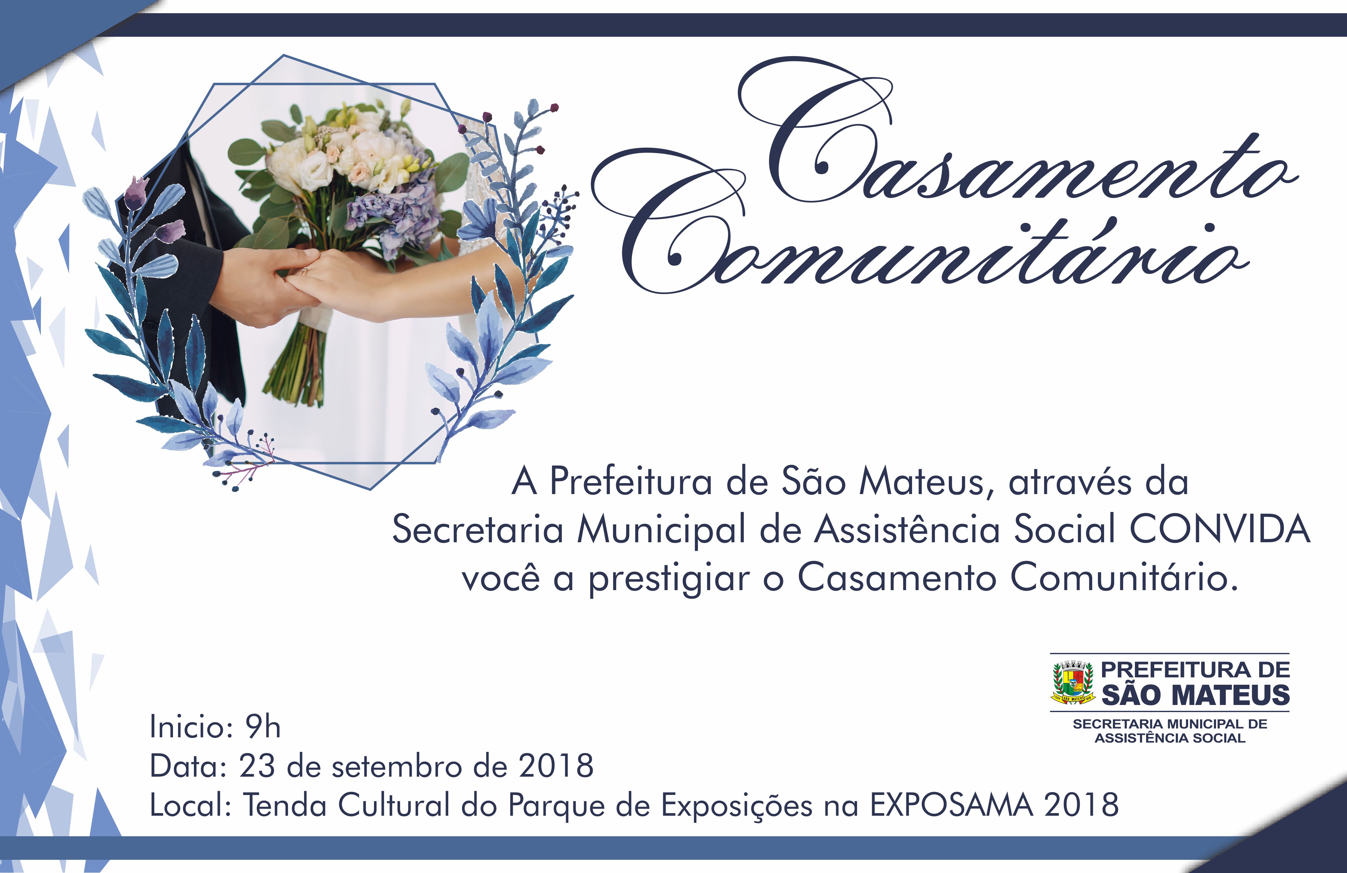 Convite Casamento Comunitário