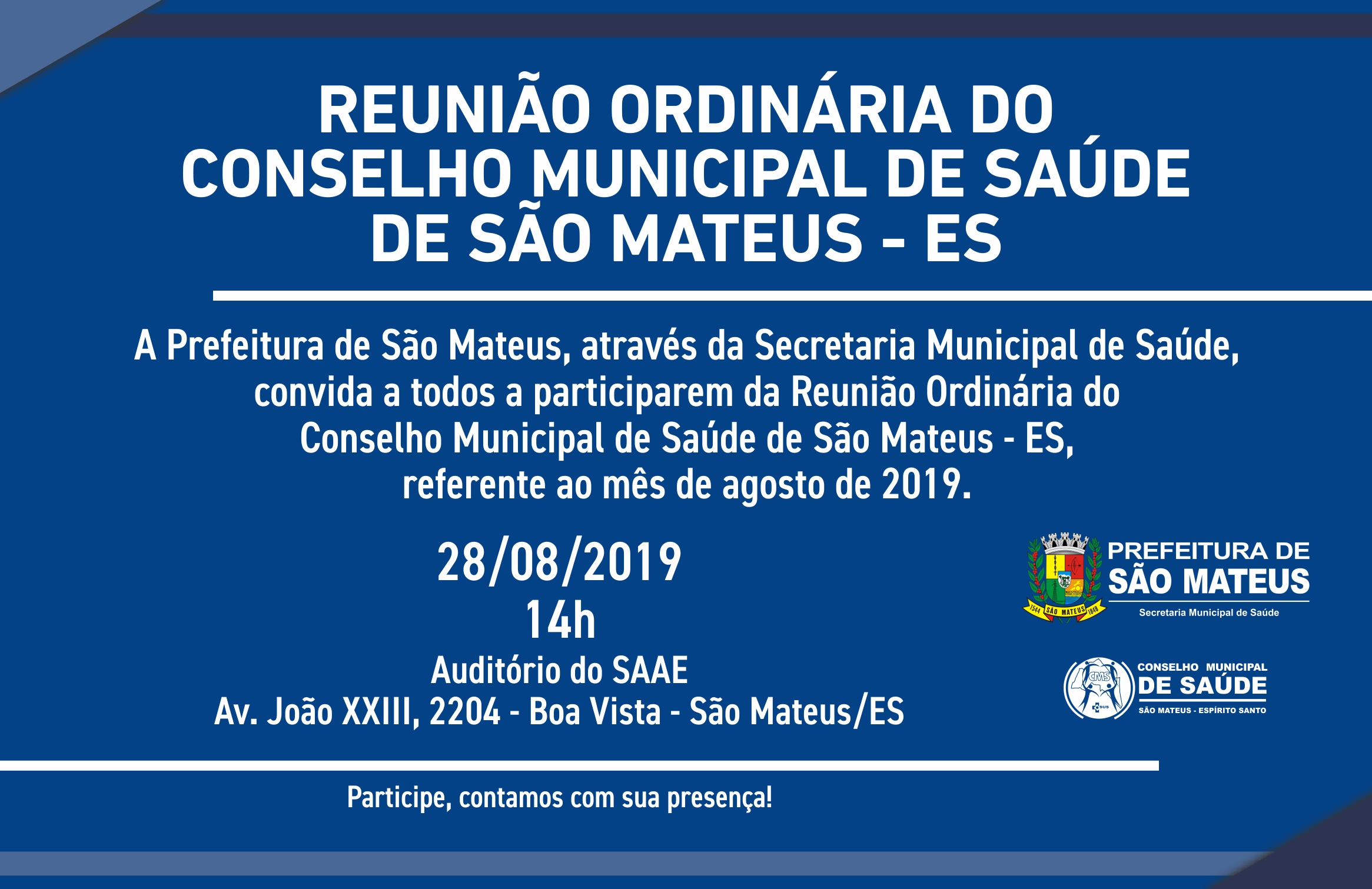 REUNIÃO ORDINÁRIA DO CONSELHO MUNICIPAL DE SAÚDE DE SÃO MATEUS - ES