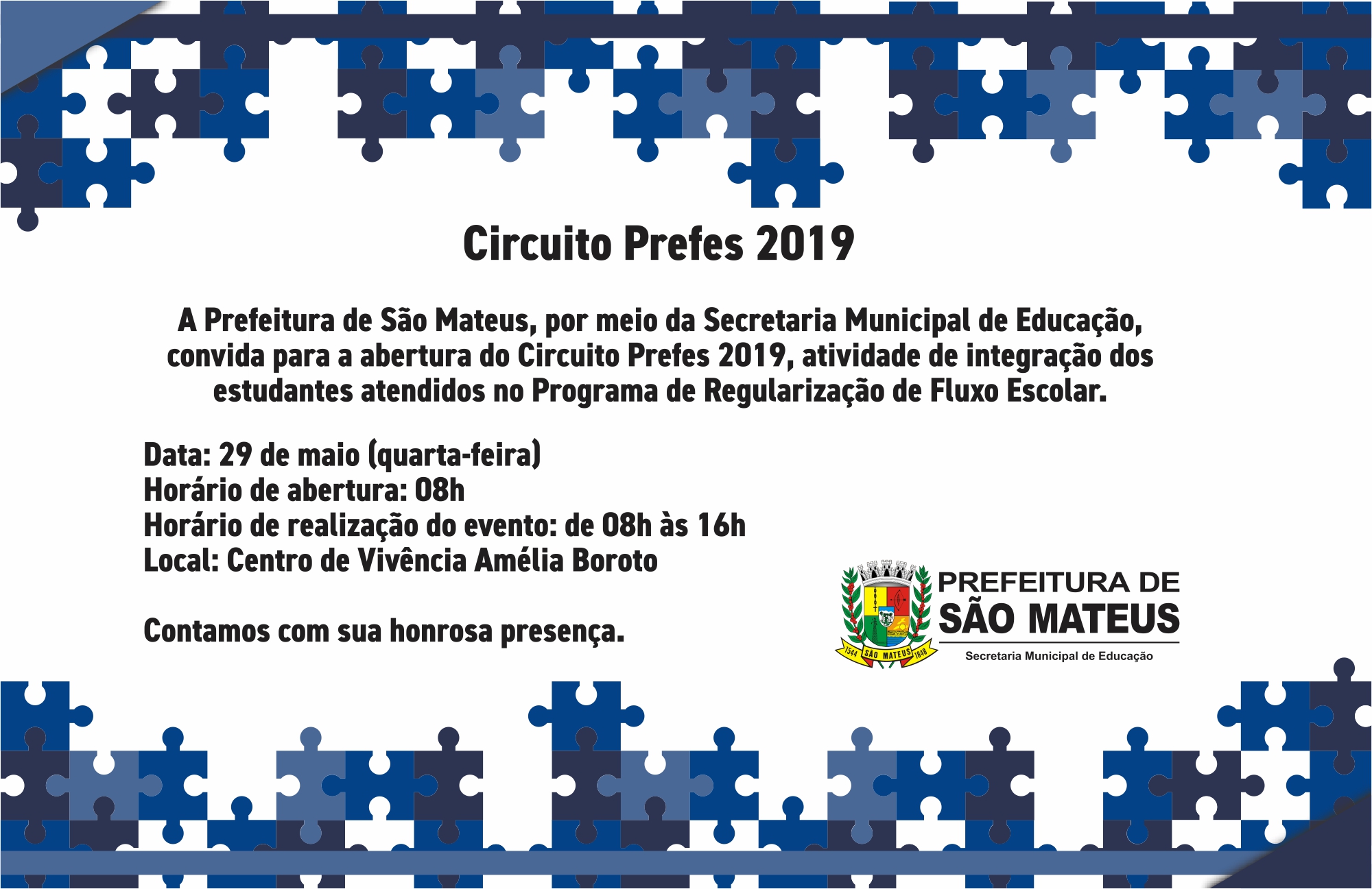 QUARTA-FEIRA É DIA DE CIRCUITO PREFES NA REDE MUNICIPAL DE EDUCAÇÃO