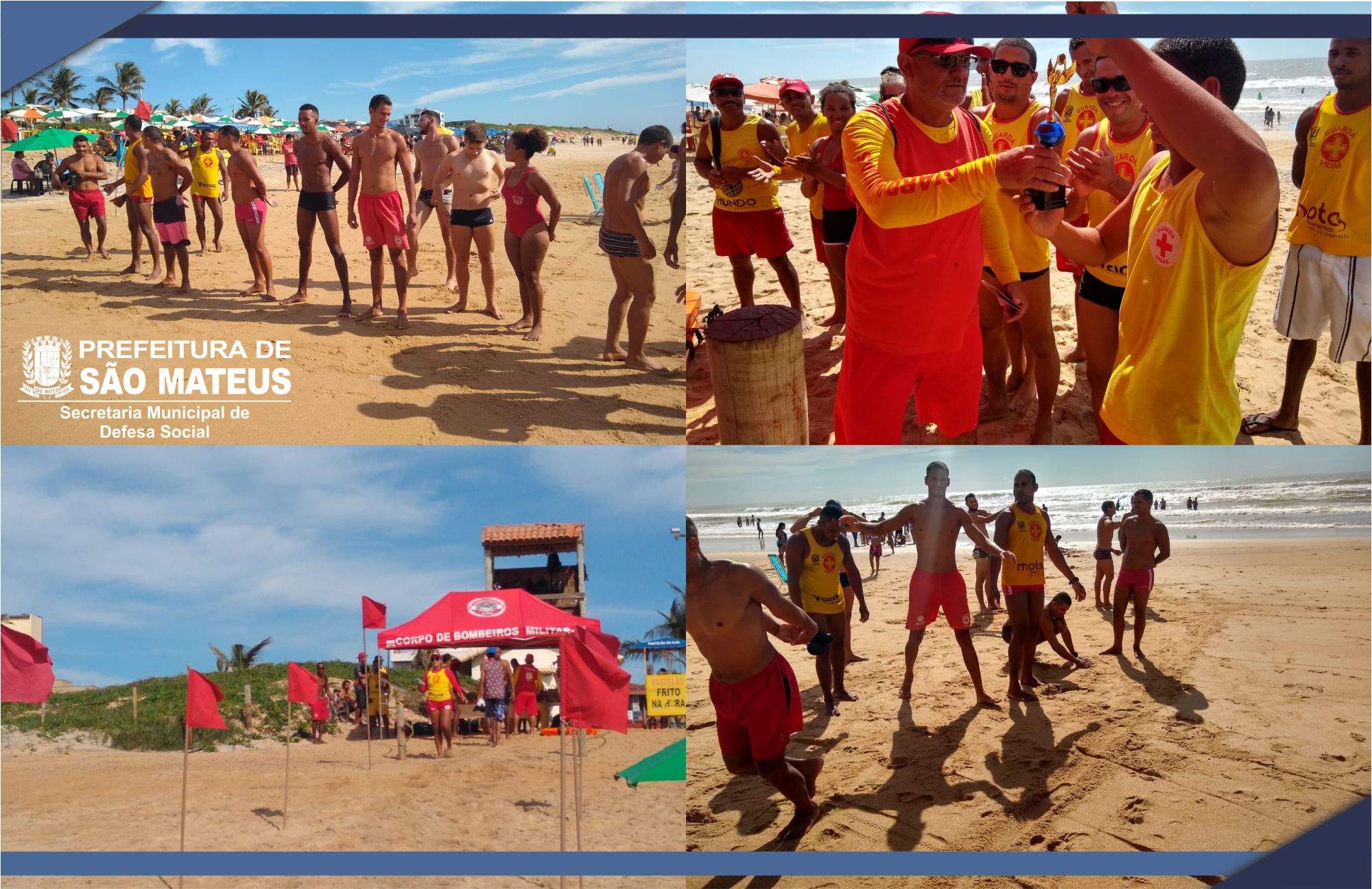 GUARDA-VIDAS PARTICIPAM DE  COMPETIÇÃO RECREATIVA NA PRAIA DE GURIRI