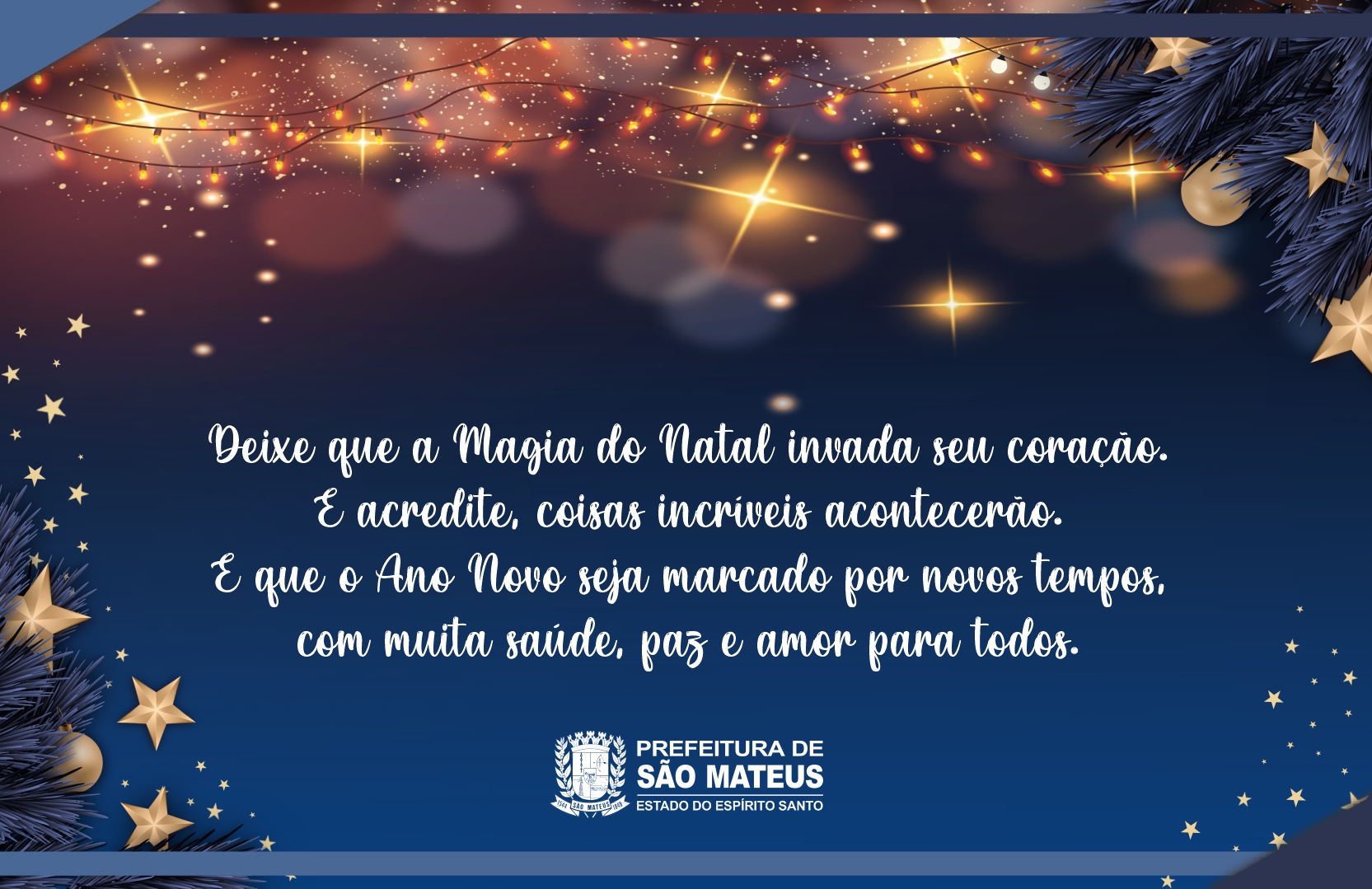 MENSAGEM DE NATAL E ANO NOVO!