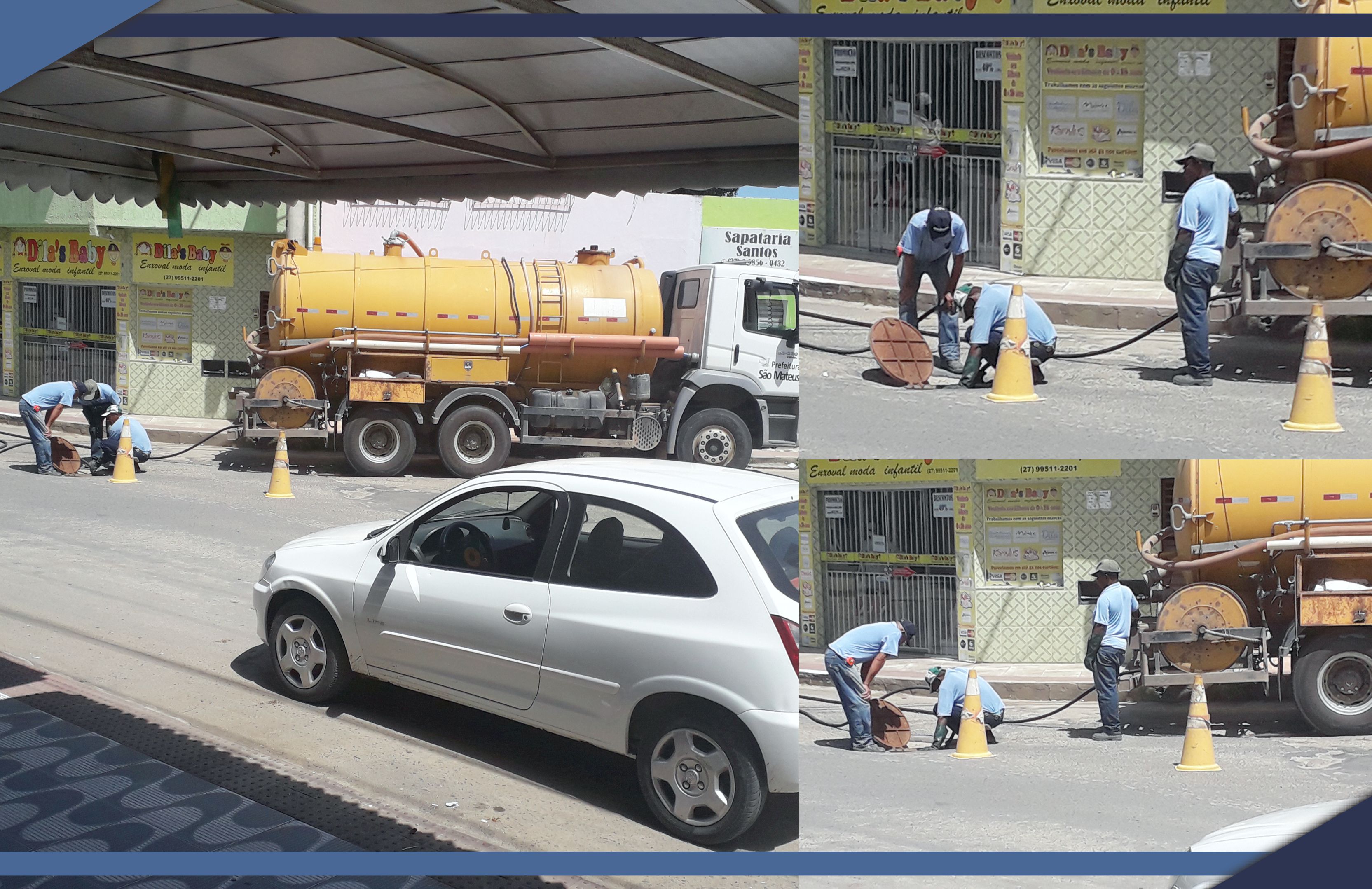 SAAE e PMSM realizam limpeza de esgotos contínua na cidade
