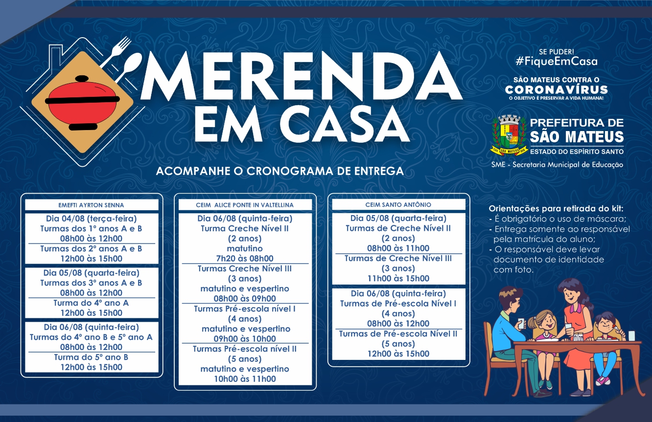 PRIMEIRO CRONOGRAMA: PREFEITURA DE SÃO MATEUS INICIA NOVA ETAPA DE ENTREGA DA CESTA MERENDA EM CASA