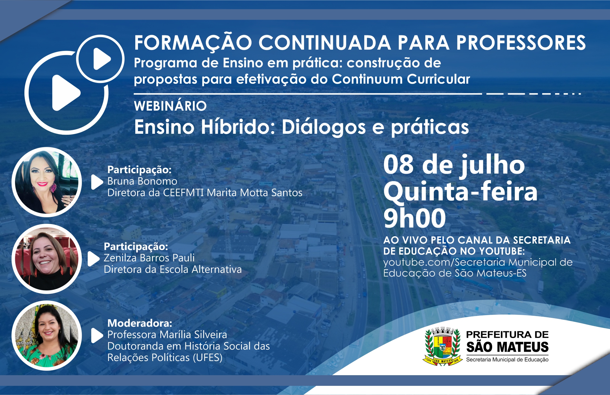 EDUCAÇÃO PROMOVE WEBINÁRIO SOBRE ENSINO HÍBRIDO NESTA QUINTA-FEIRA