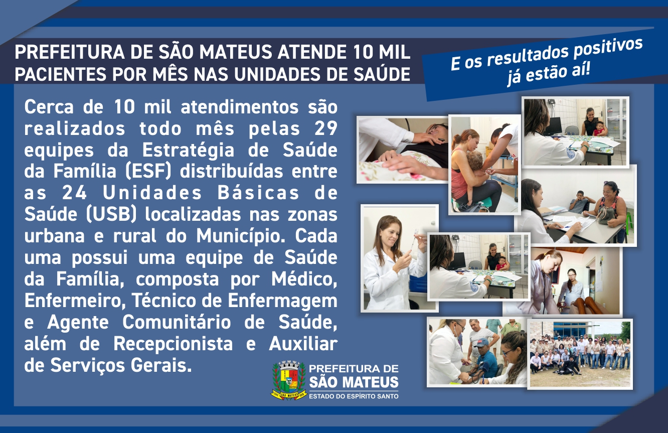 SAÚDE REESTRUTURADA EM SÃO MATEUS!