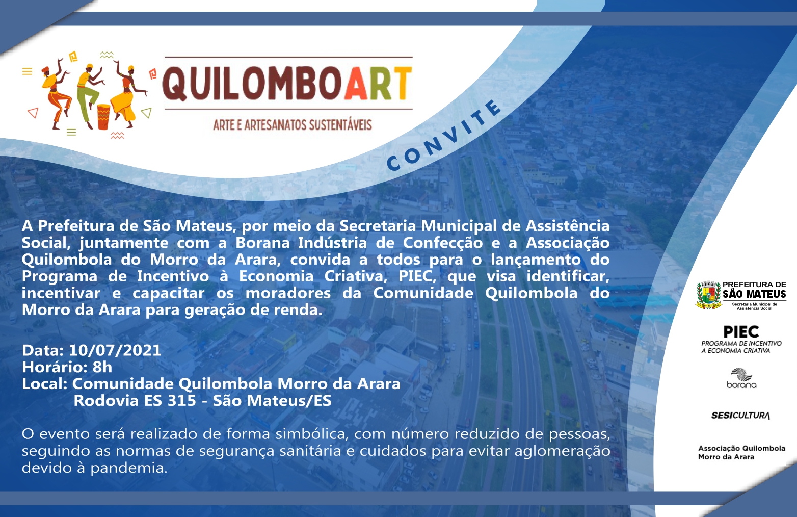 CONVITE: QUILOMBOART 