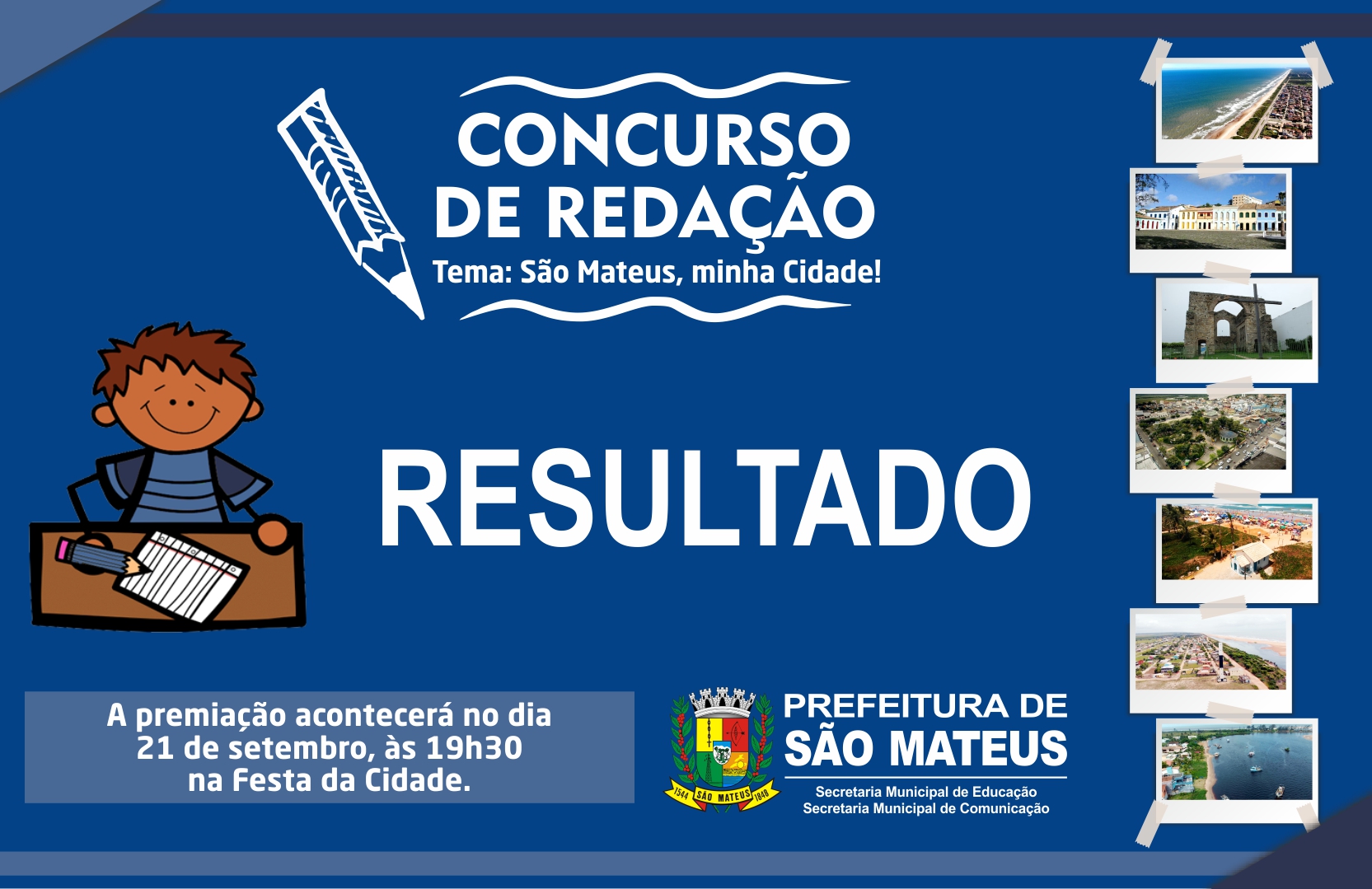 COMUNICADO DA COMISSÃO JULGADORA DO CONCURSO DE REDAÇÃO