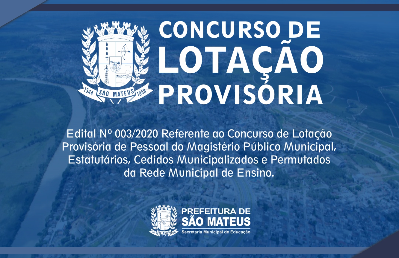 CONCURSO DE LOTAÇÃO PROVISÓRIA 2020