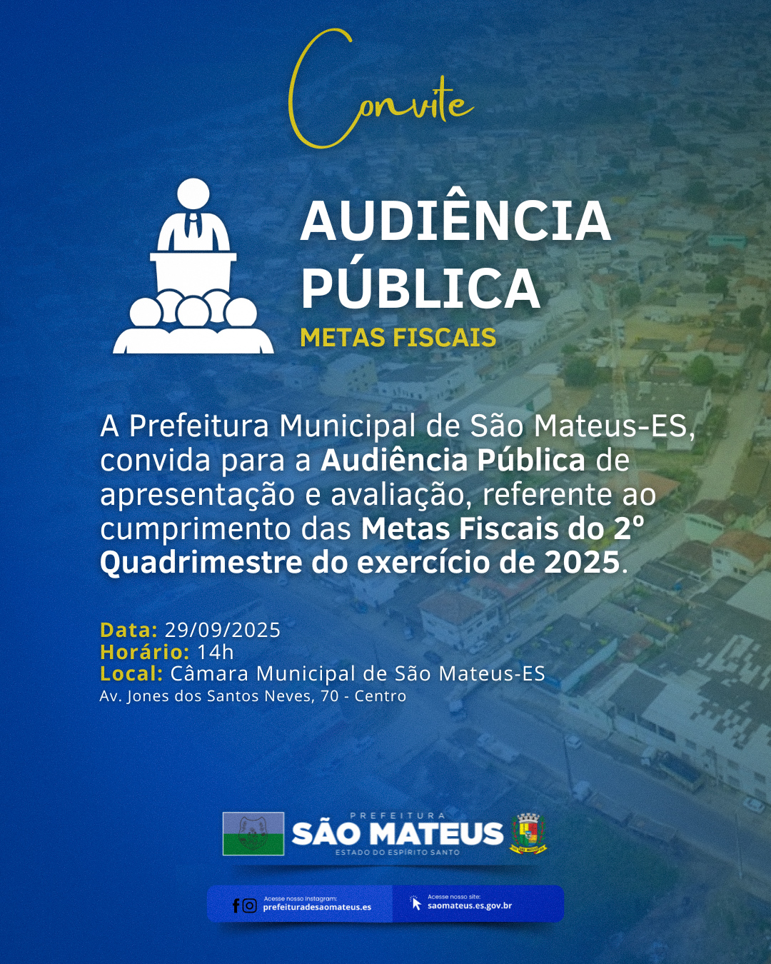 PREFEITURA DE SÃO MATEUS REALIZA AUDIÊNCIA PÚBLICA SOBRE METAS FISCAIS