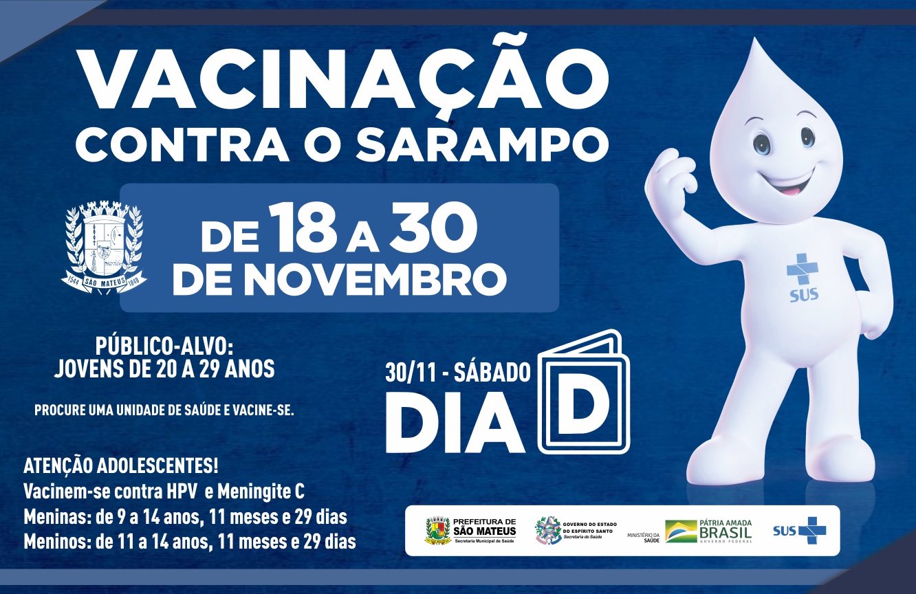 CAMPANHA DE VACINAÇÃO CONTRA O SARAMPO
