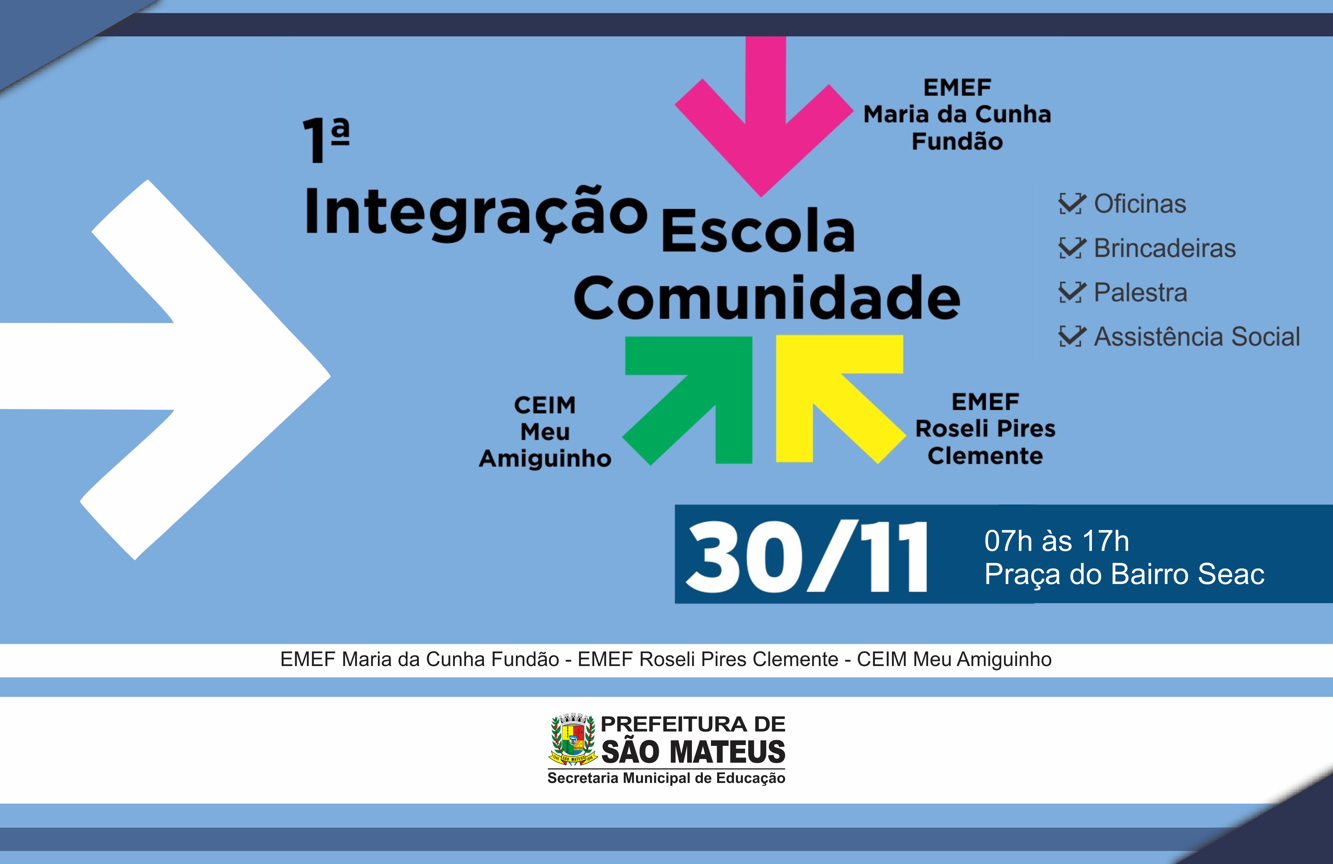 PMSM: Escolas Municipais realizam ações de integração com a comunidade do bairro SEAC