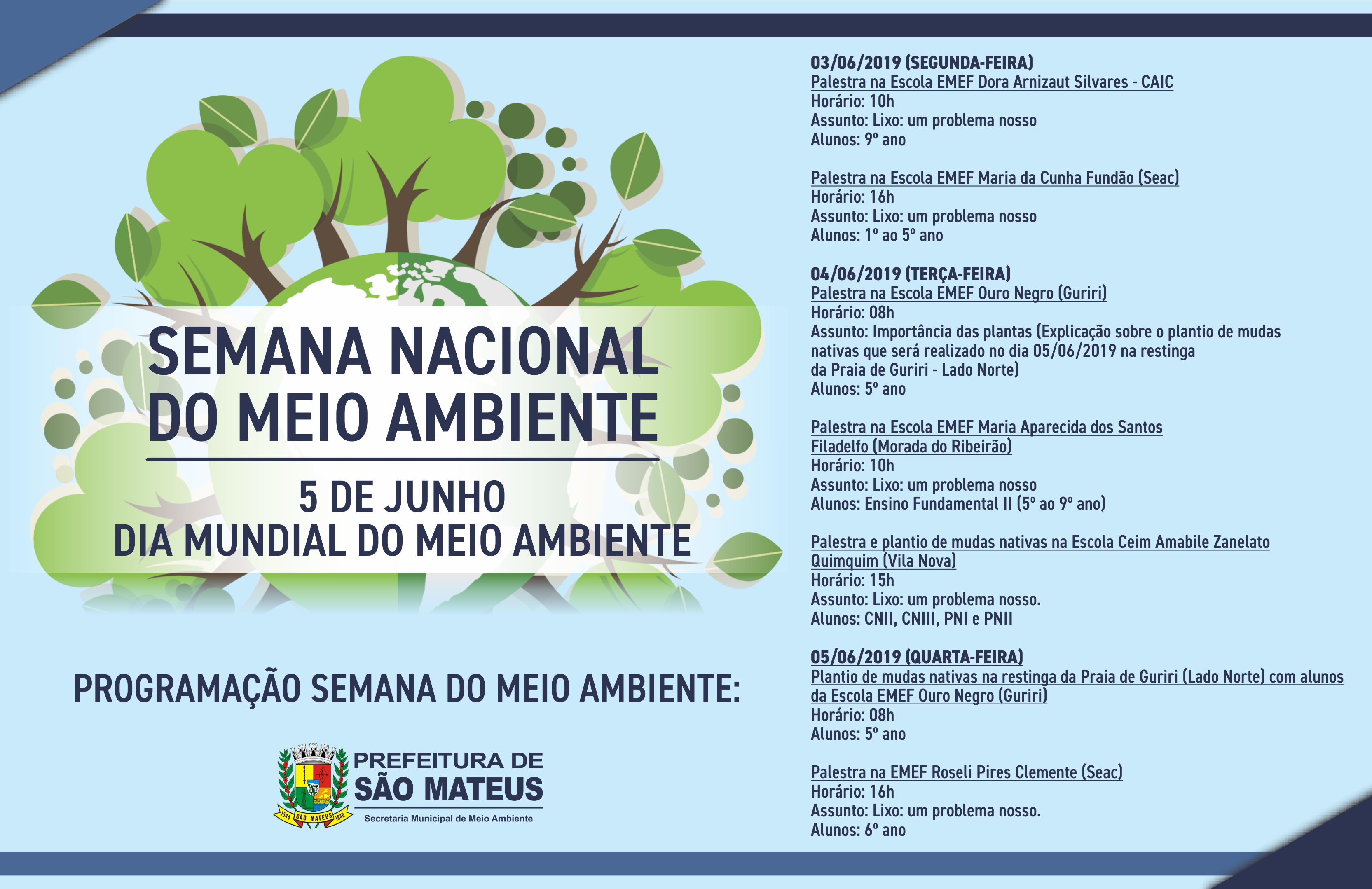 PREFEITURA REALIZA SEMANA DO MEIO AMBIENTE