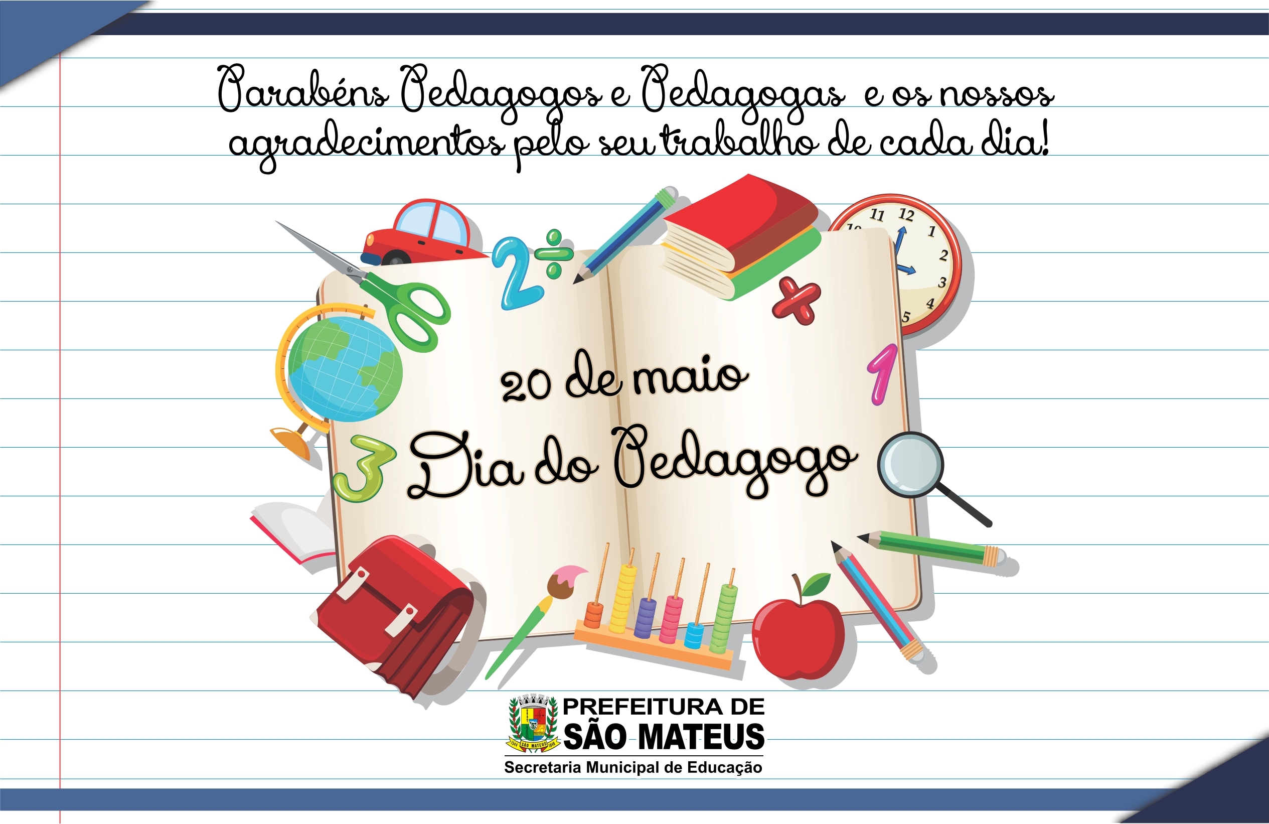 20 DE MAIO - DIA DO PEDAGOGO E DA PEDAGOGA