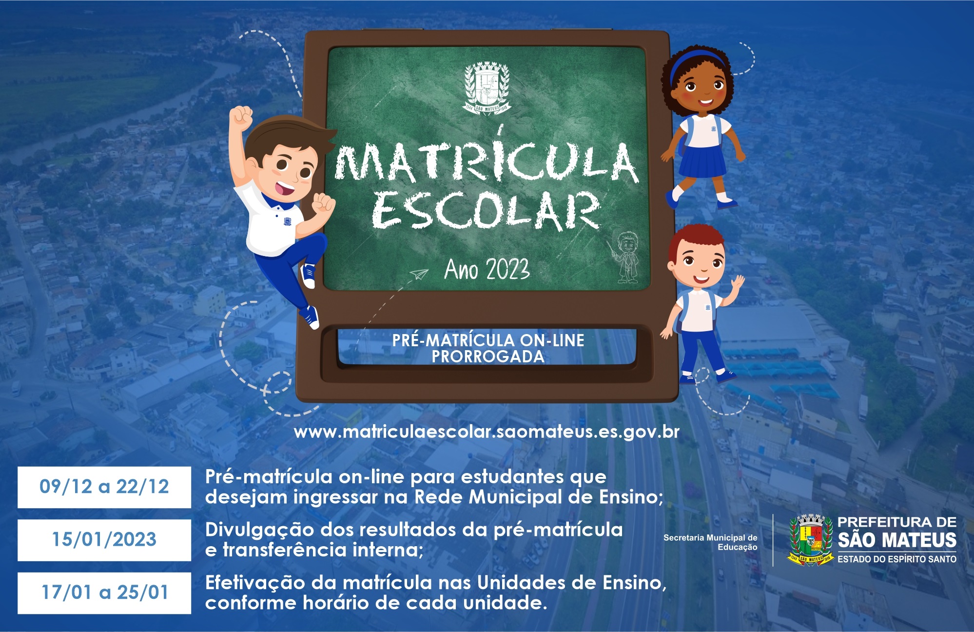 Saiba como fazer a pré-matrícula on-line na rede municipal de ensino.